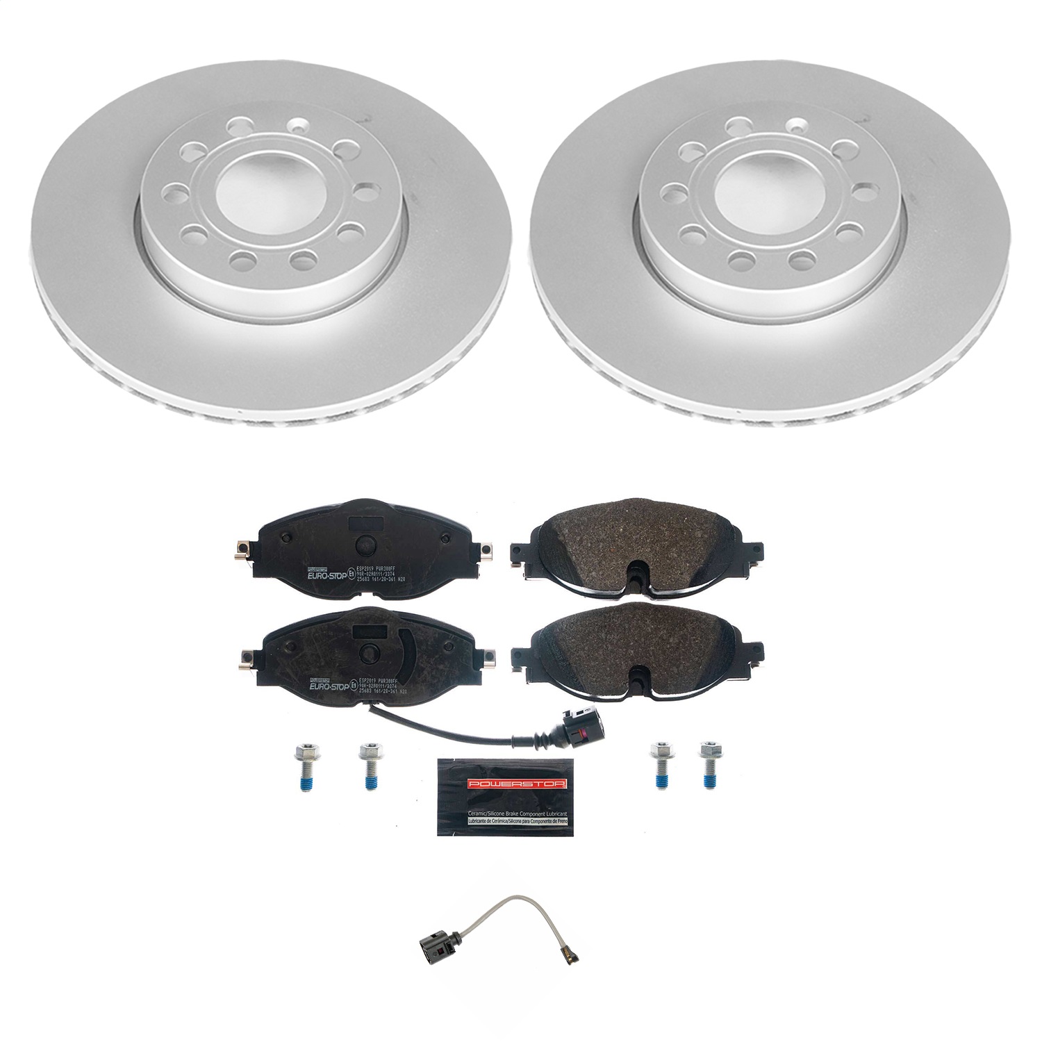 Power Stop - ESK7080 - Front - Disc Brake Pad and Rotor Kit