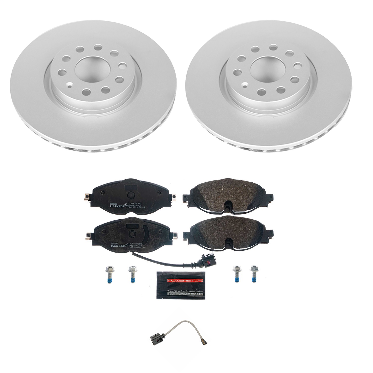 Power Stop - ESK7082 - Front - Disc Brake Pad and Rotor Kit