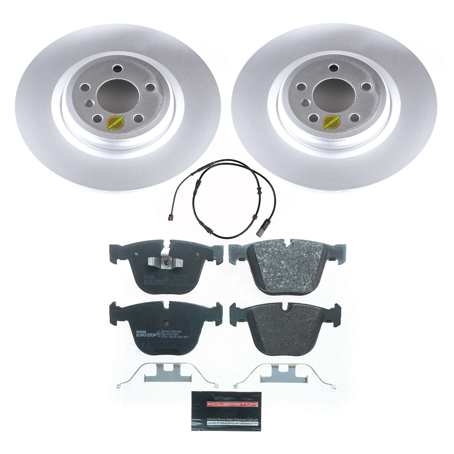 Power Stop - ESK7087 - Rear - Disc Brake Pad and Rotor Kit