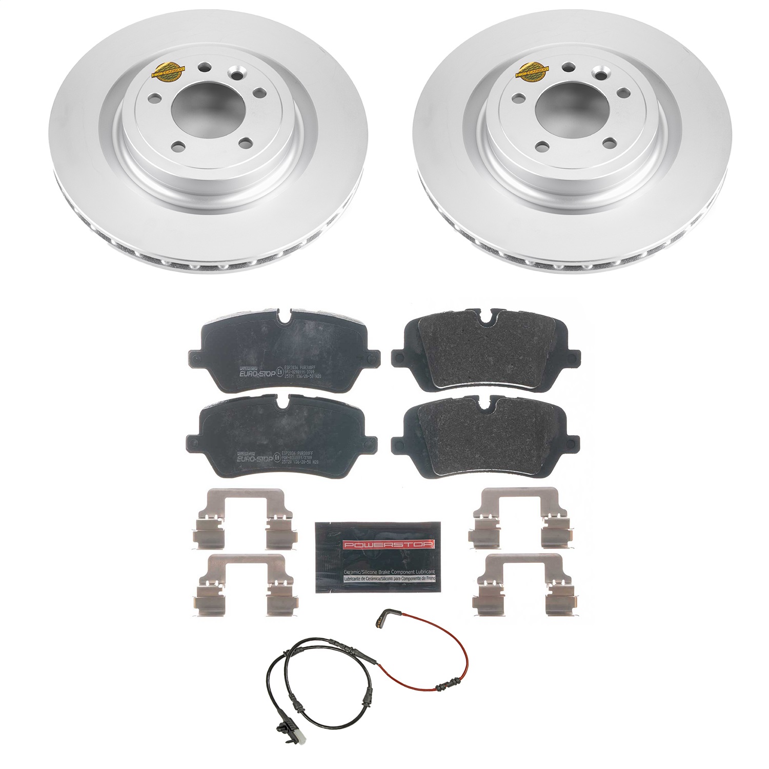 Power Stop - ESK7174 - Rear - Disc Brake Pad and Rotor Kit
