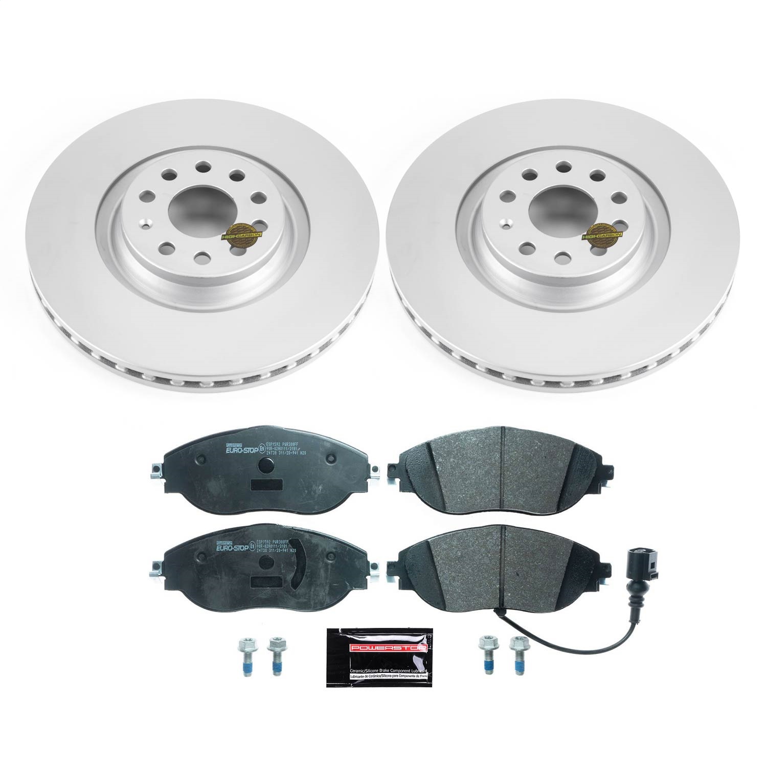 Power Stop - ESK7175 - Front - Disc Brake Pad and Rotor Kit