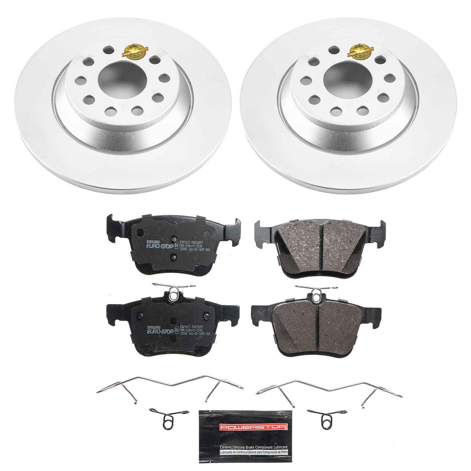 Power Stop - ESK7176 - Rear - Disc Brake Pad and Rotor Kit