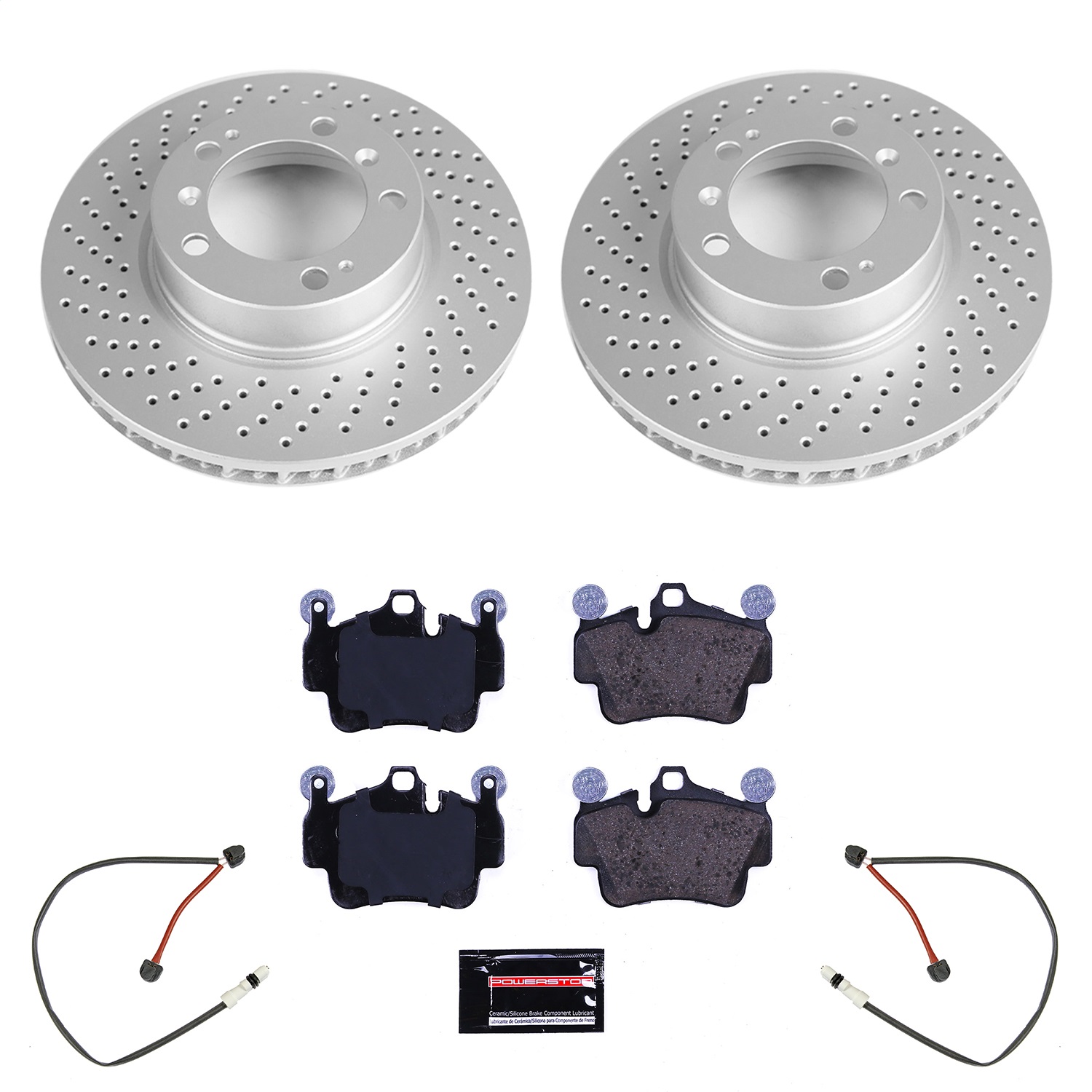 Power Stop - ESK7195 - Front - Disc Brake Pad and Rotor Kit