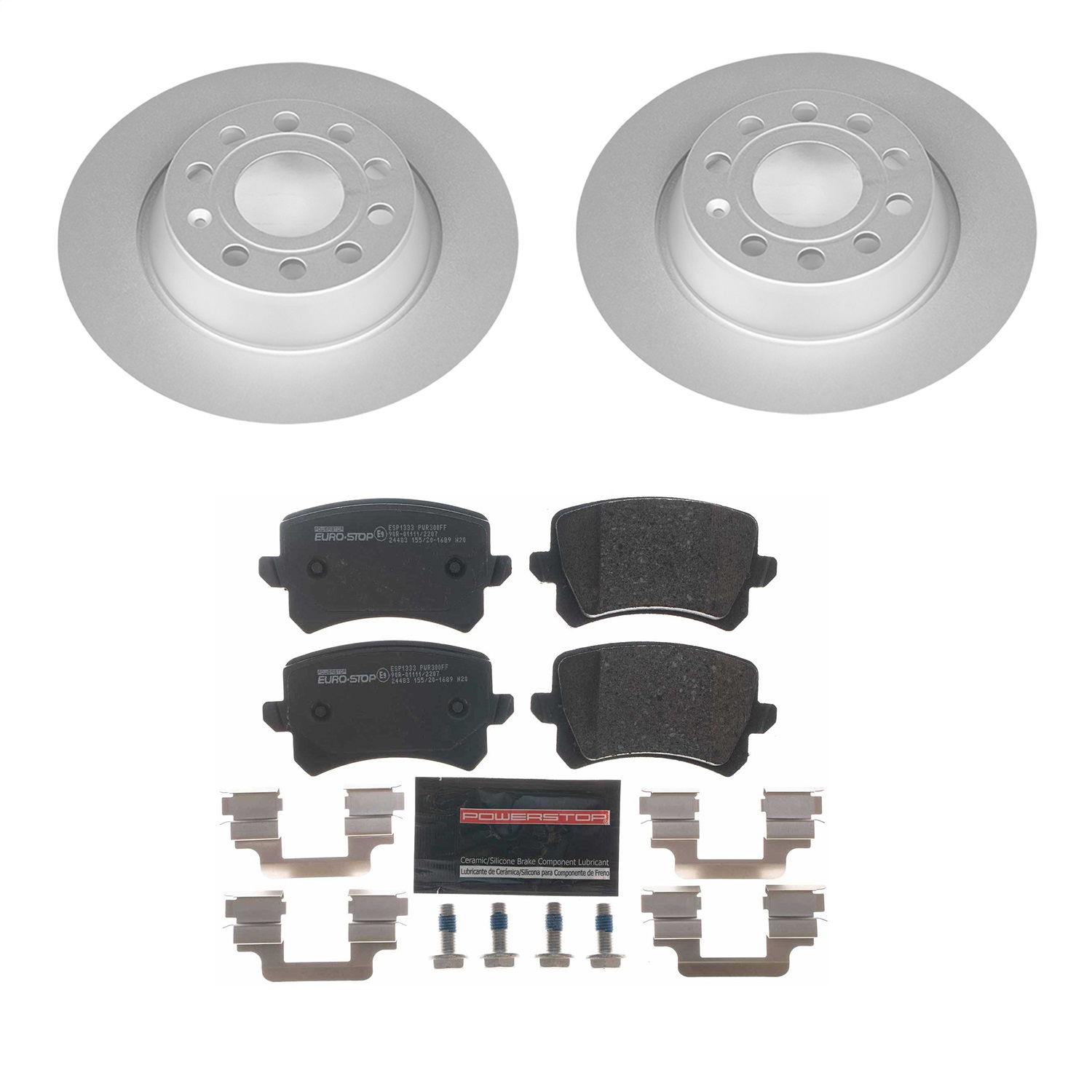 Power Stop - ESK7324 - Rear - Disc Brake Pad and Rotor Kit