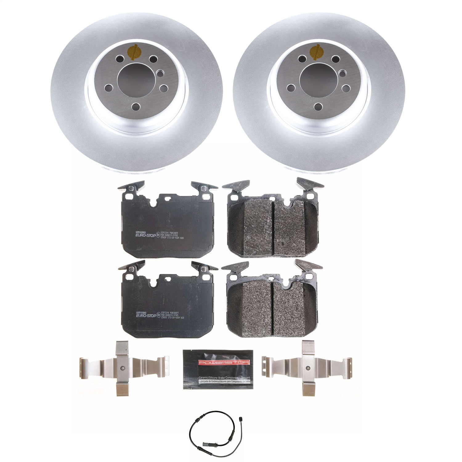 Power Stop - ESK7435 - Front - Disc Brake Pad and Rotor Kit