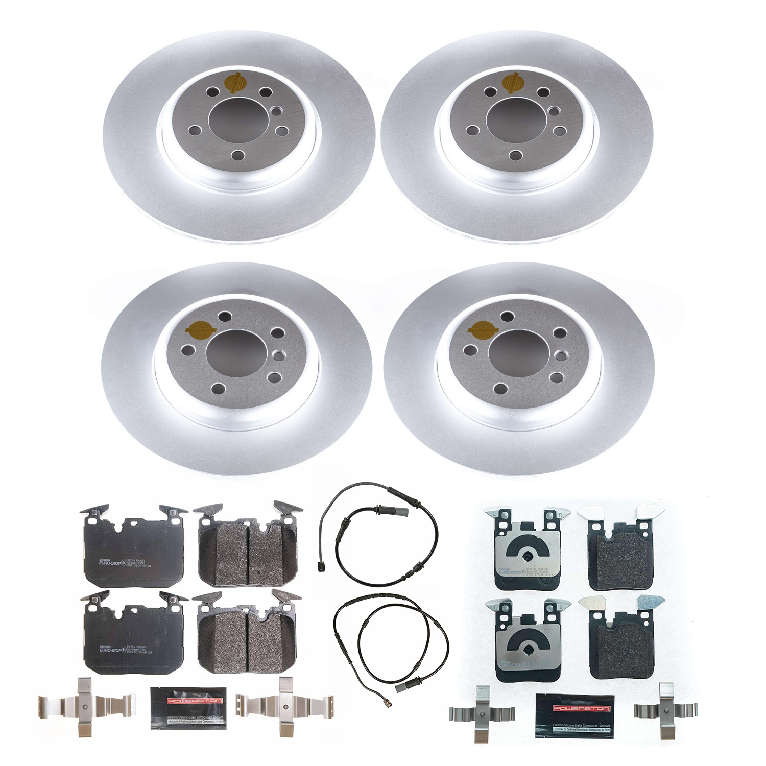 Power Stop - ESK7436 - Front and Rear - Disc Brake Pad and Rotor Kit