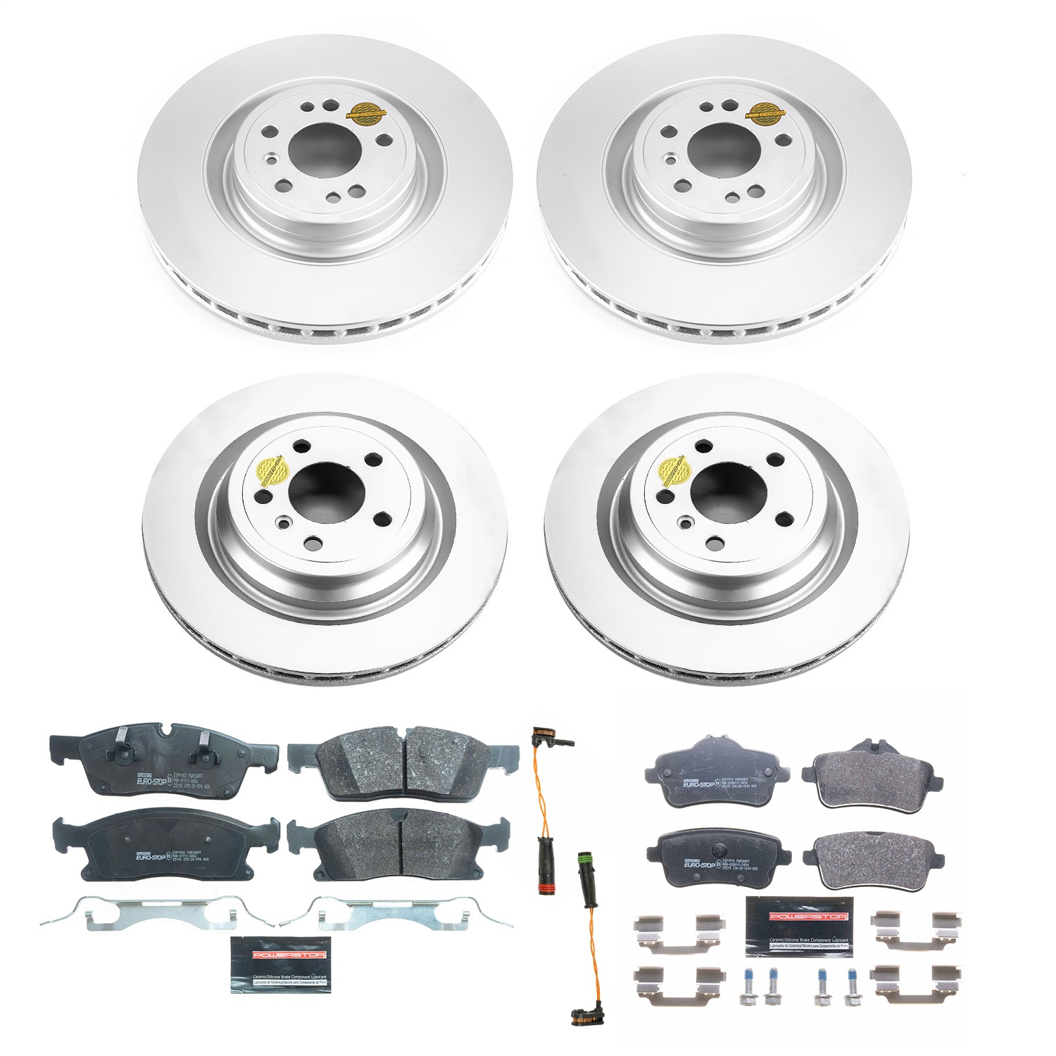 Power Stop - ESK7437 - Front and Rear - Disc Brake Pad and Rotor Kit