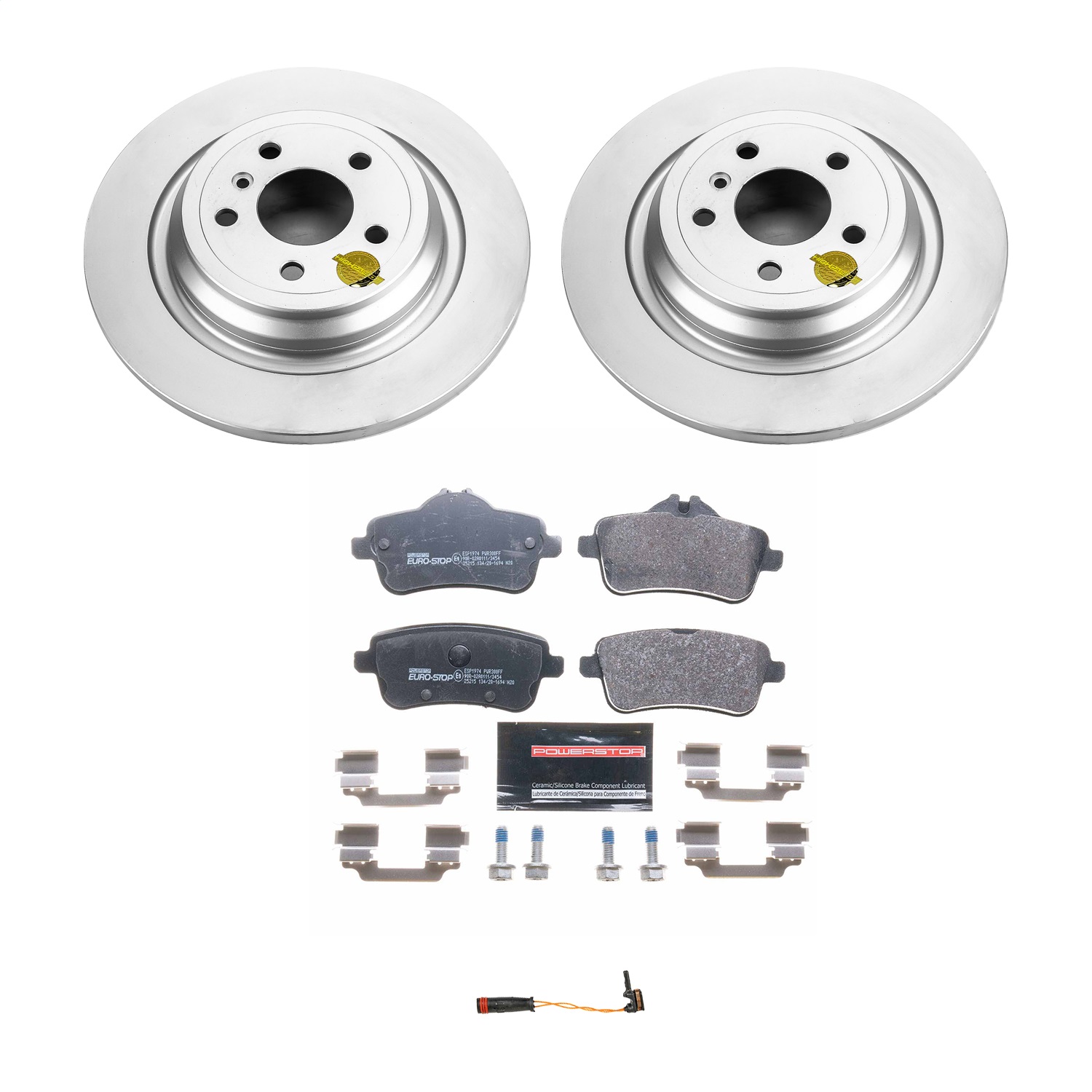 Power Stop - ESK7440 - Rear - Disc Brake Pad and Rotor Kit