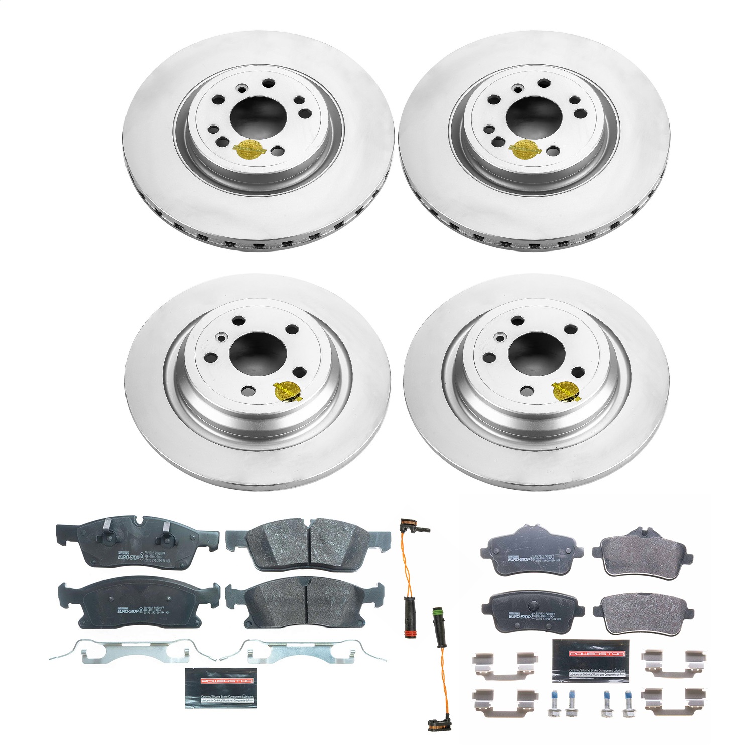 Power Stop - ESK7441 - Front and Rear - Disc Brake Pad and Rotor Kit
