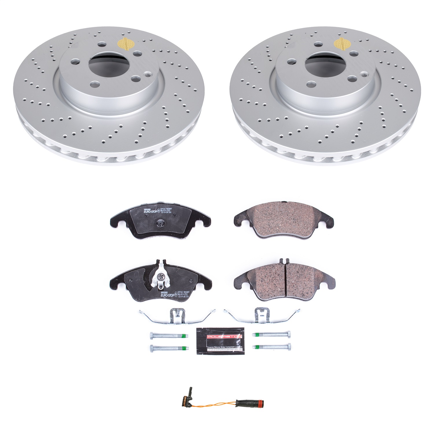 Power Stop - ESK7496 - Front - Disc Brake Pad and Rotor Kit