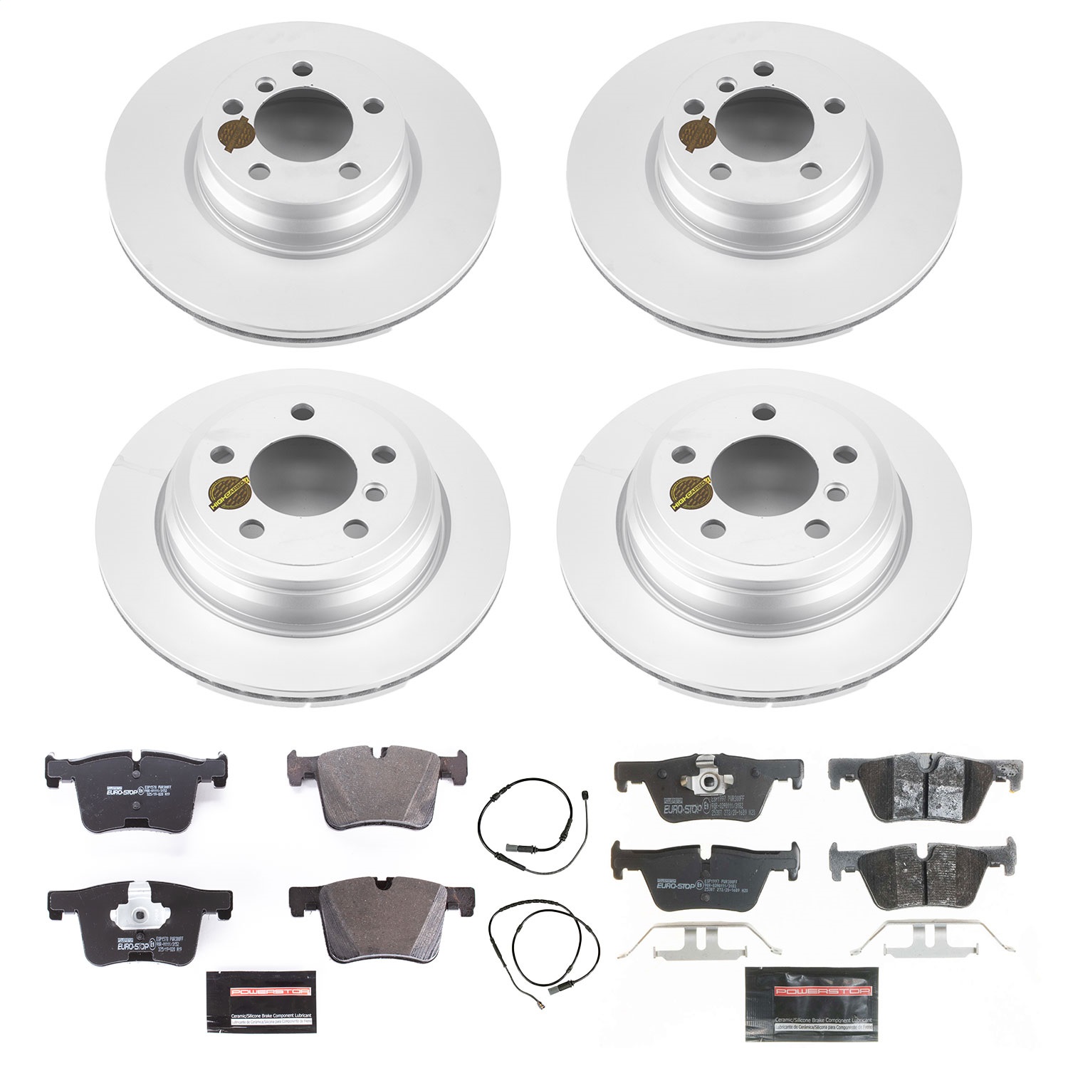 Power Stop - ESK7548 - Front and Rear - Disc Brake Pad and Rotor Kit