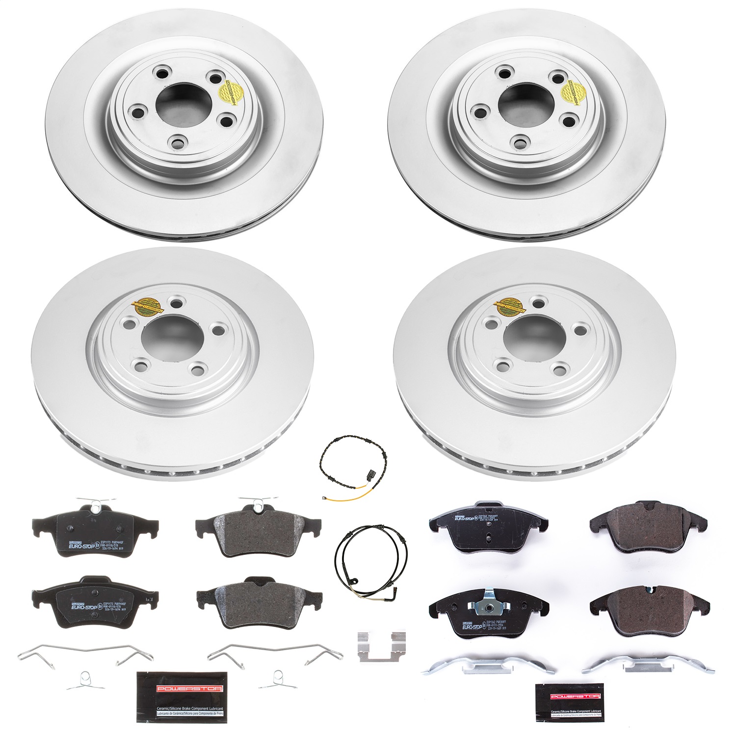 Power Stop - ESK7592 - Front and Rear - Disc Brake Pad and Rotor Kit