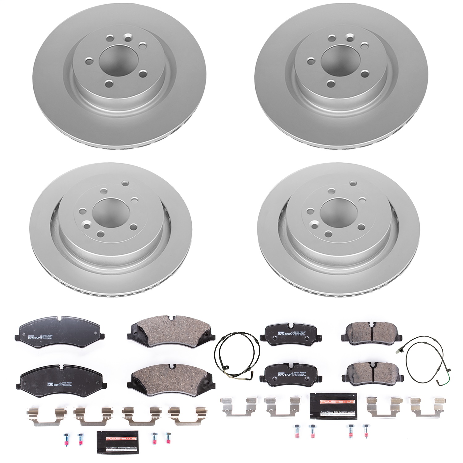 Power Stop - ESK7599 - Front and Rear - Disc Brake Pad and Rotor Kit
