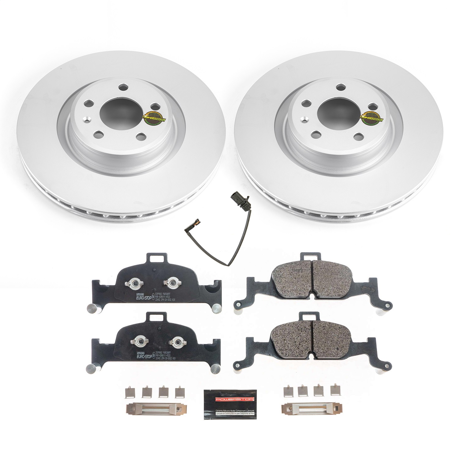 Power Stop - ESK7648 - Front - Disc Brake Pad and Rotor Kit