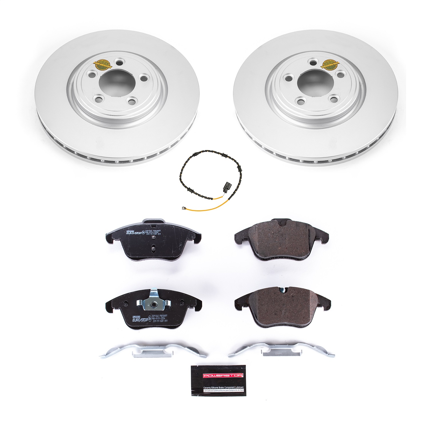 Power Stop - ESK7680 - Front - Disc Brake Pad and Rotor Kit
