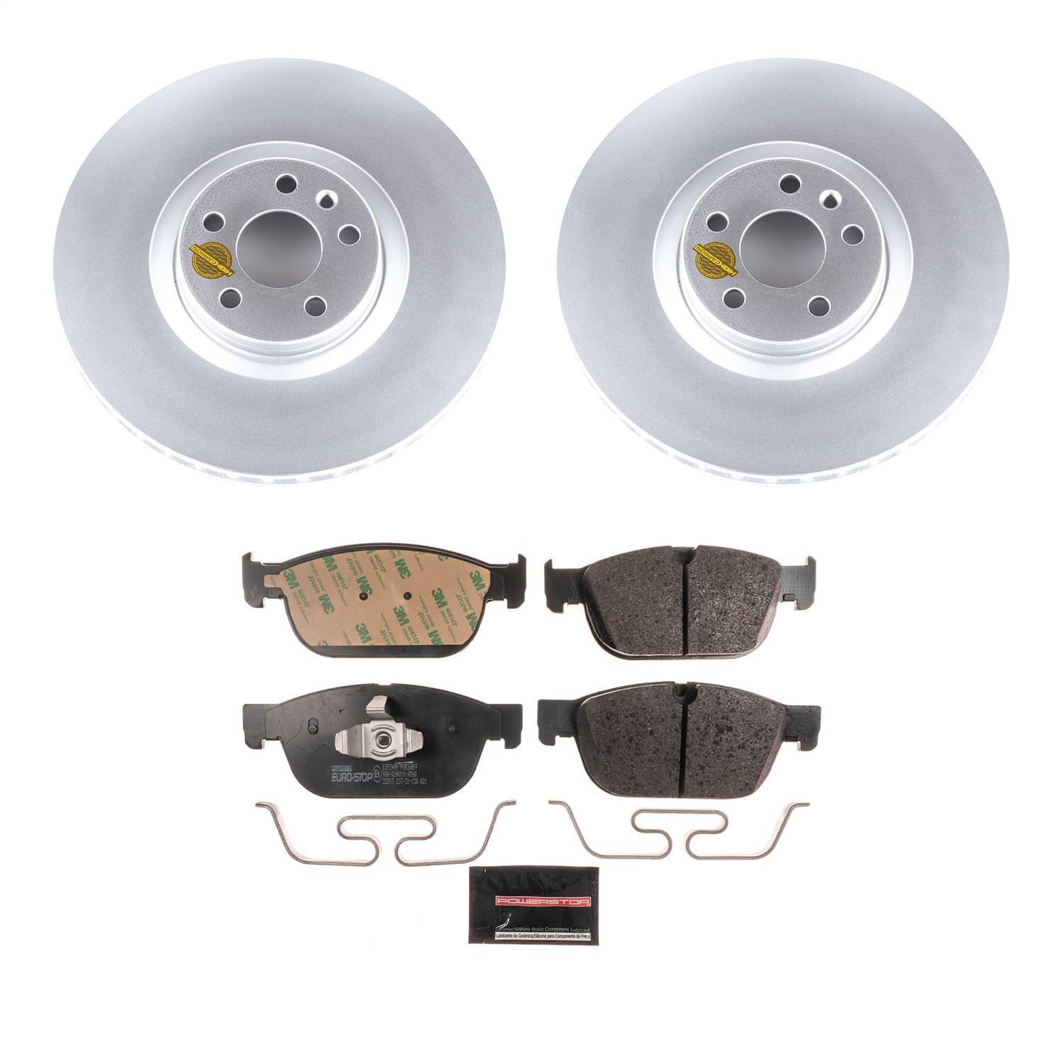 Power Stop - ESK7703 - Front - Disc Brake Pad and Rotor Kit
