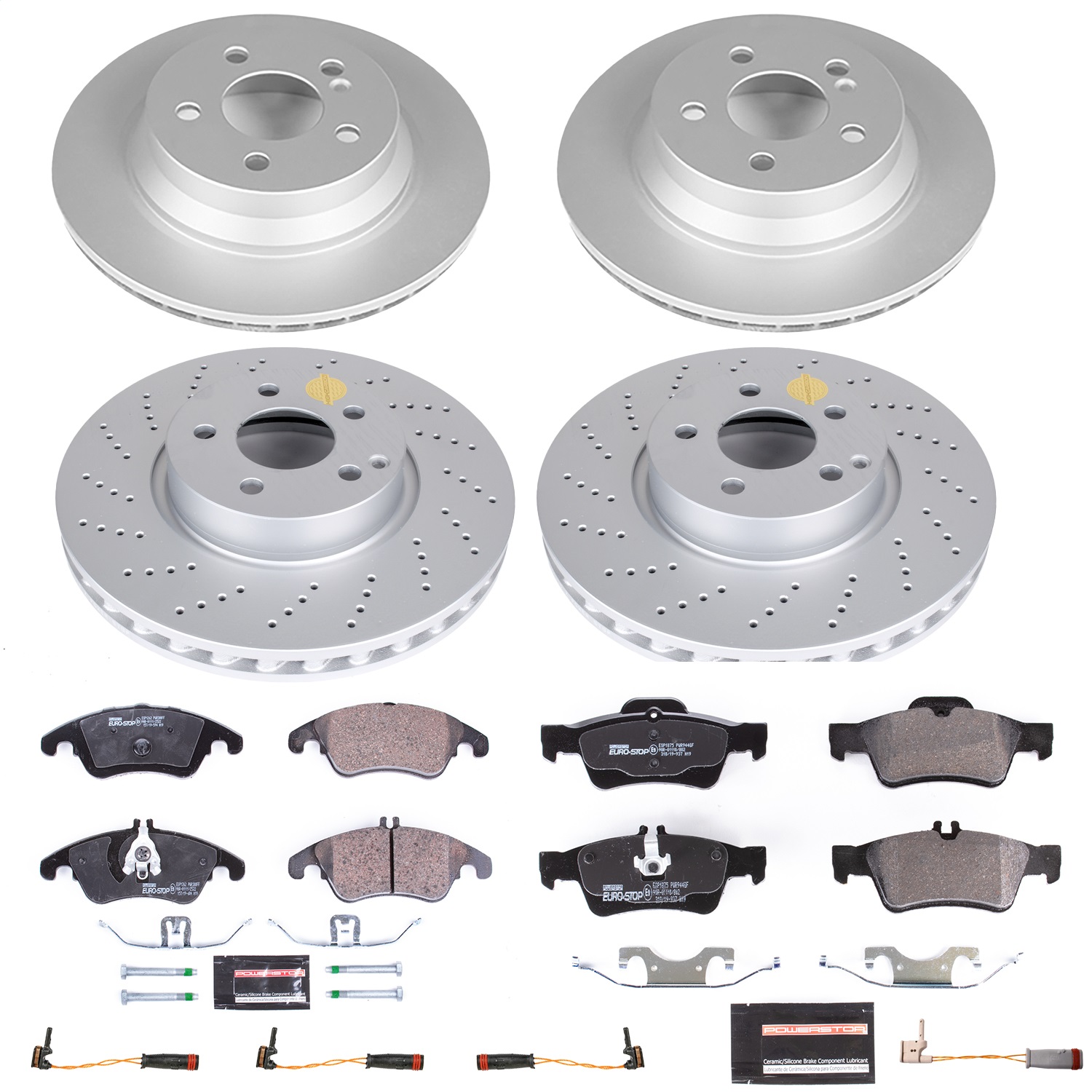 Power Stop - ESK7830 - Front and Rear - Disc Brake Pad and Rotor Kit