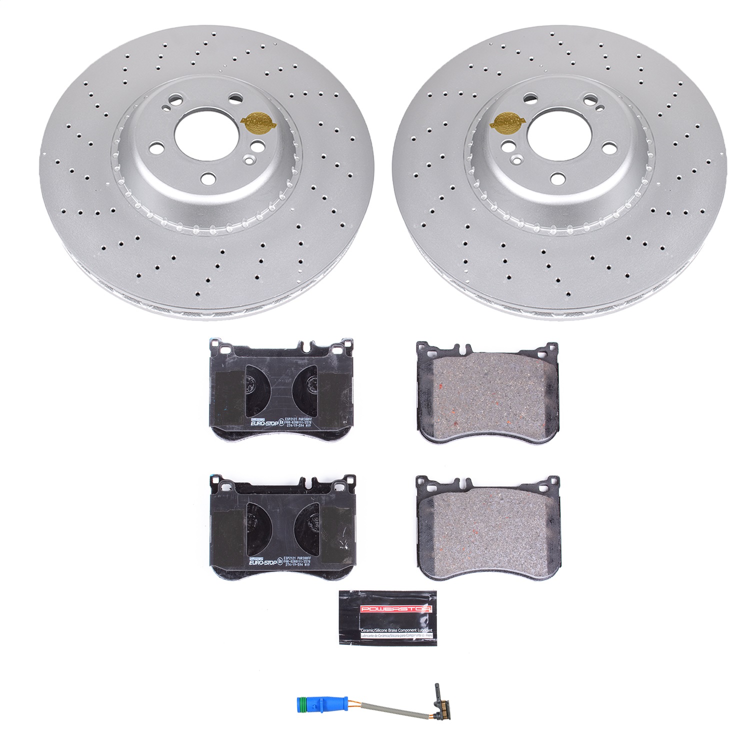 Power Stop - ESK7852 - Front - Disc Brake Pad and Rotor Kit