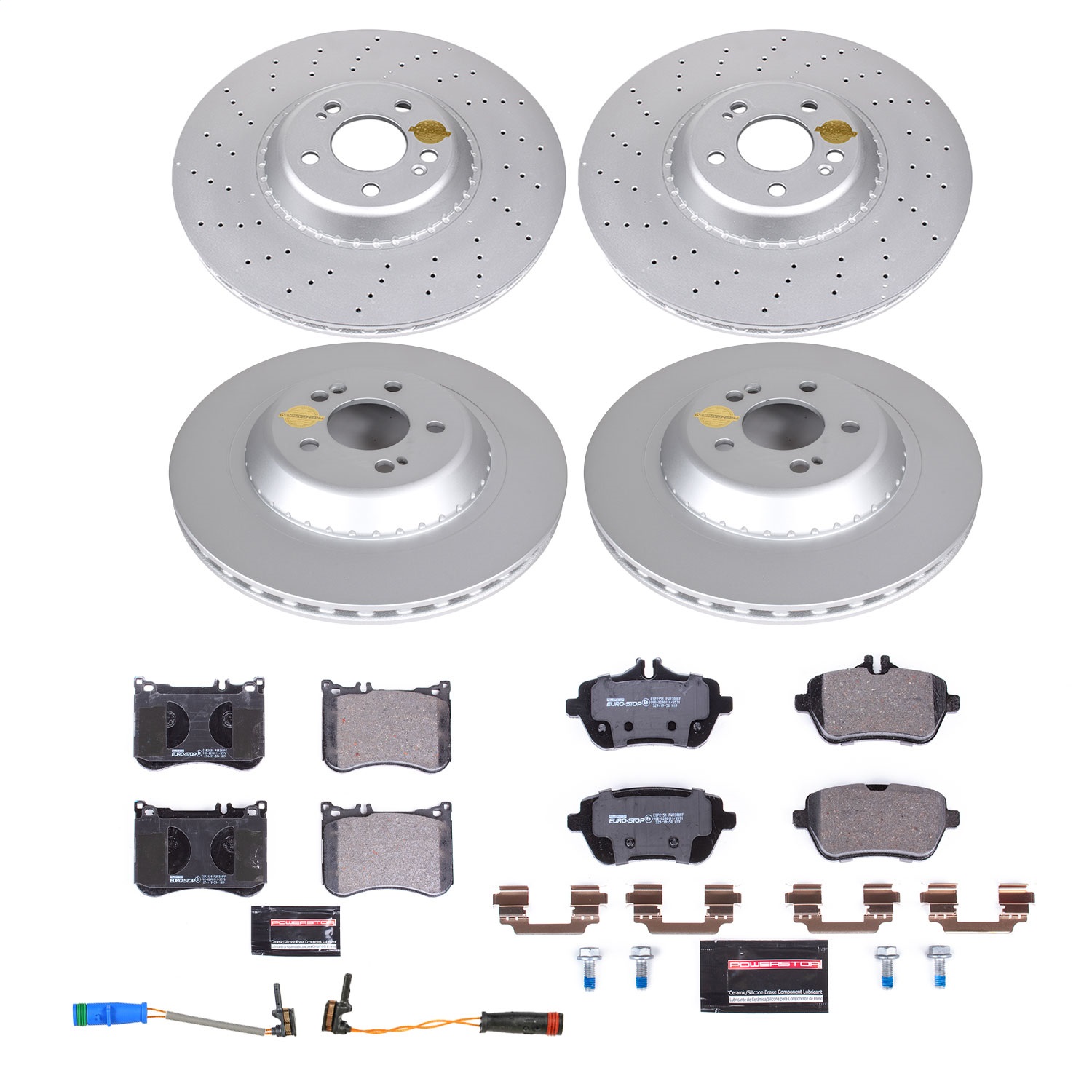 Power Stop - ESK7853 - Front and Rear - Disc Brake Pad and Rotor Kit