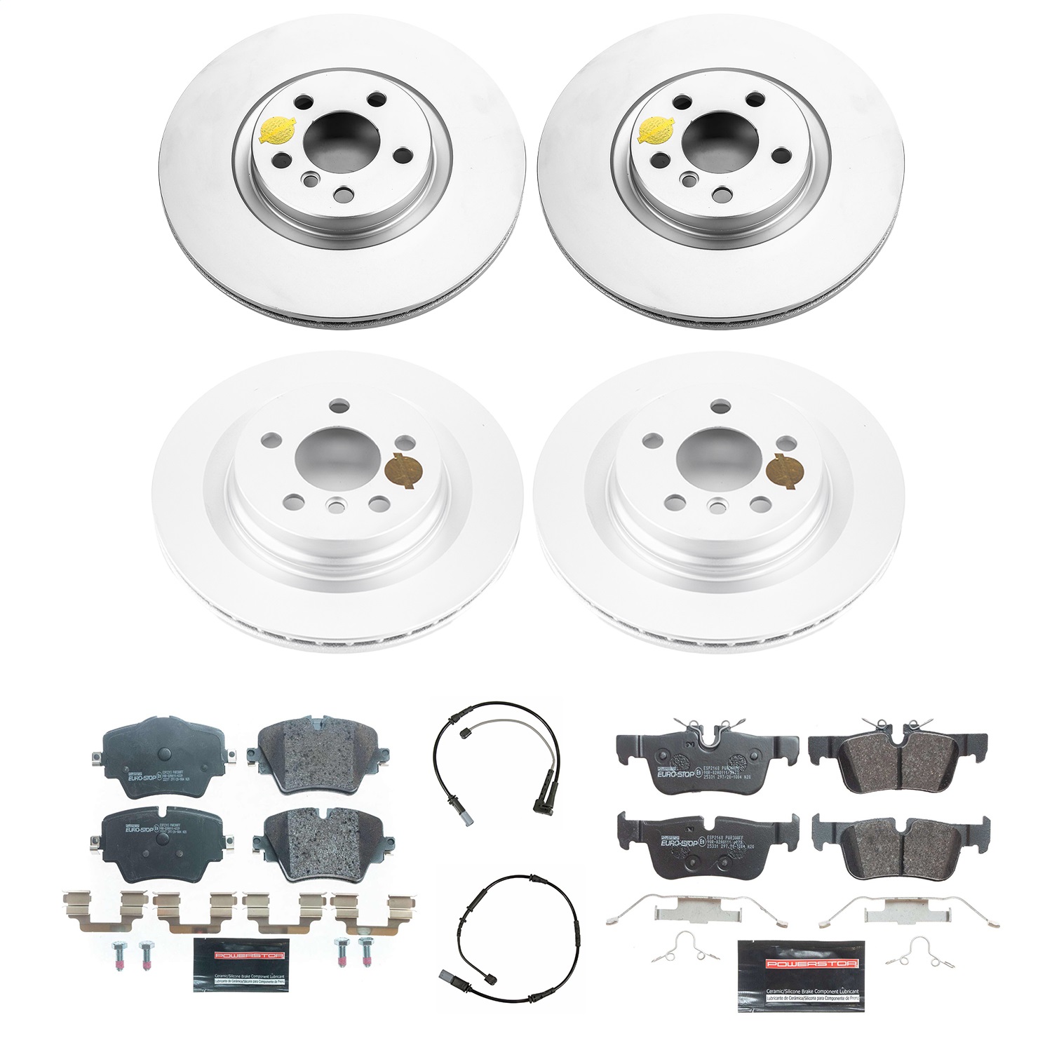 Power Stop - ESK7916 - Front and Rear - Disc Brake Pad and Rotor Kit