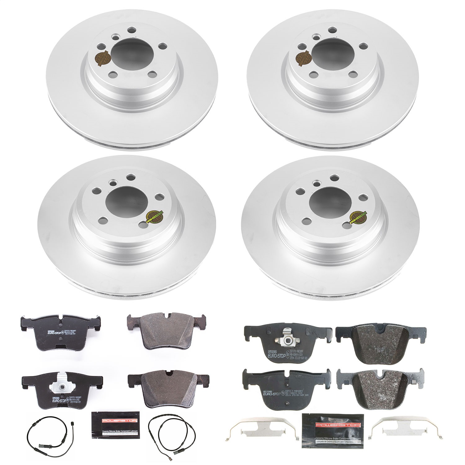 Power Stop - ESK7936 - Front and Rear - Disc Brake Pad and Rotor Kit