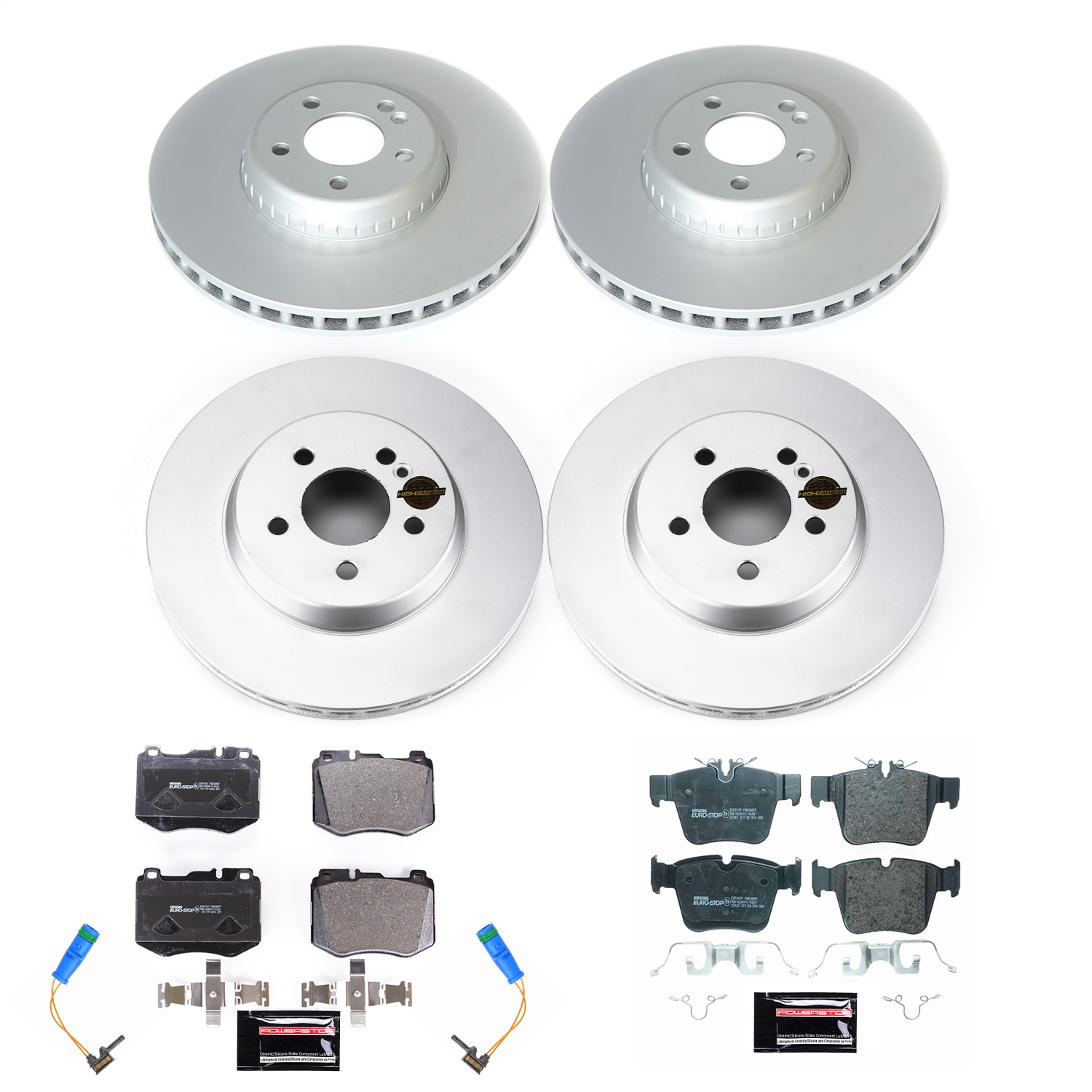 Power Stop - ESK7970 - Front and Rear - Disc Brake Pad and Rotor Kit