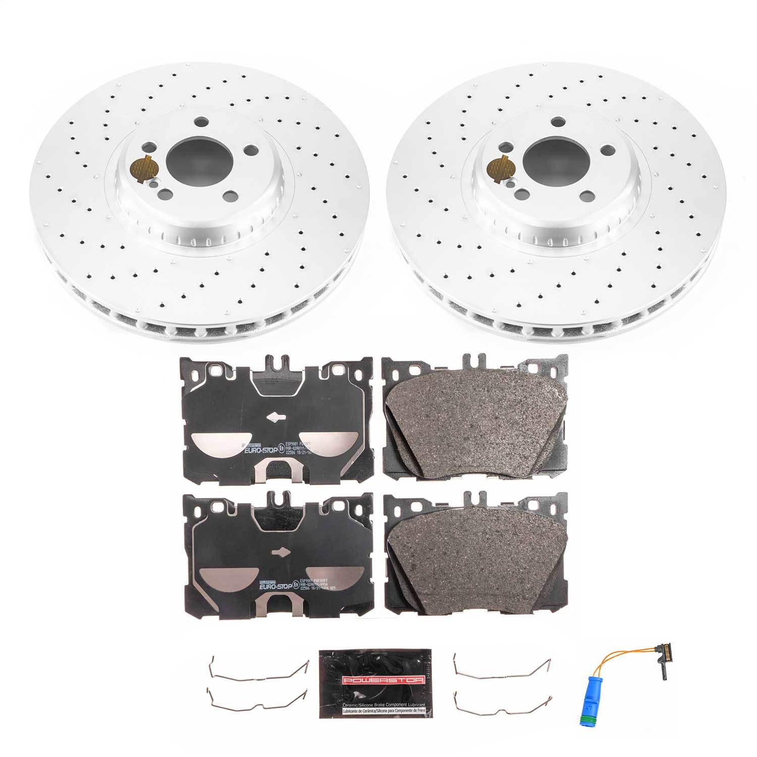 Power Stop - ESK7986 - Front - Disc Brake Pad and Rotor Kit