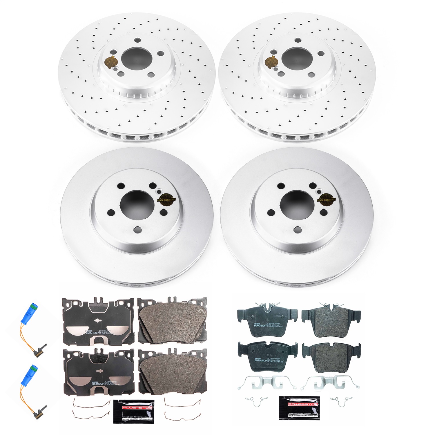 Power Stop - ESK7988 - Front and Rear - Disc Brake Pad and Rotor Kit