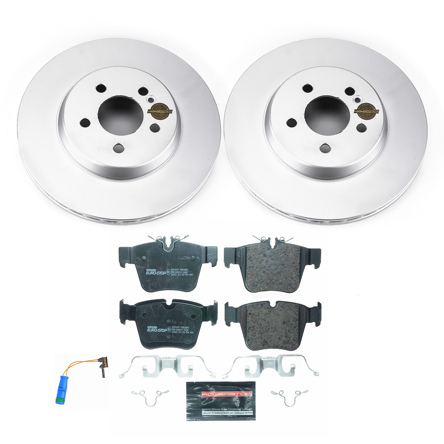 Power Stop - ESK7990 - Rear - Disc Brake Pad and Rotor Kit