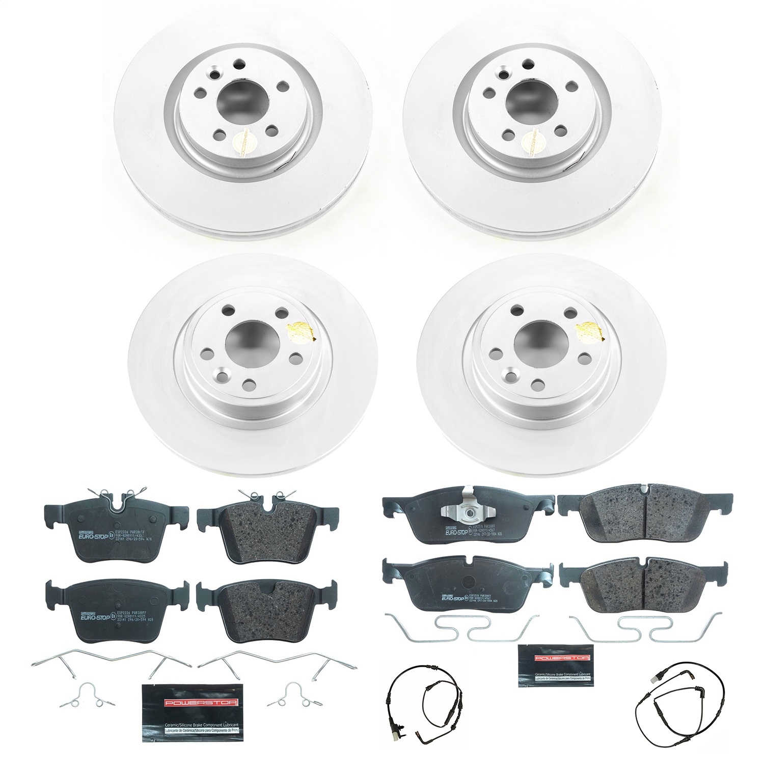 Power Stop - ESK7993 - Front and Rear - Disc Brake Pad and Rotor Kit