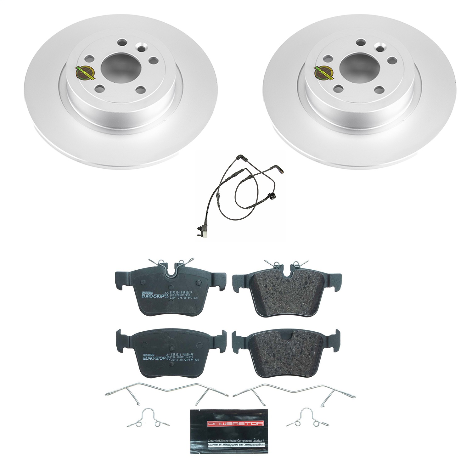 Power Stop - ESK7995 - Rear - Disc Brake Pad and Rotor Kit