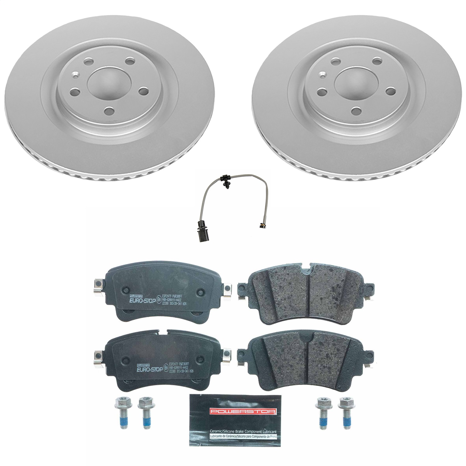 Power Stop - ESK8043 - Rear - Disc Brake Pad and Rotor Kit