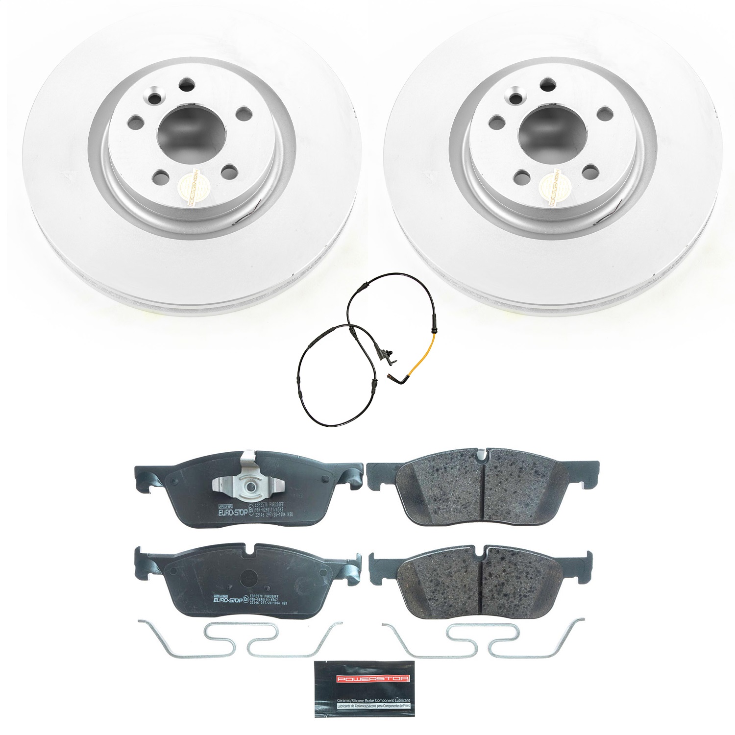 Power Stop - ESK8107 - Front - Disc Brake Pad and Rotor Kit