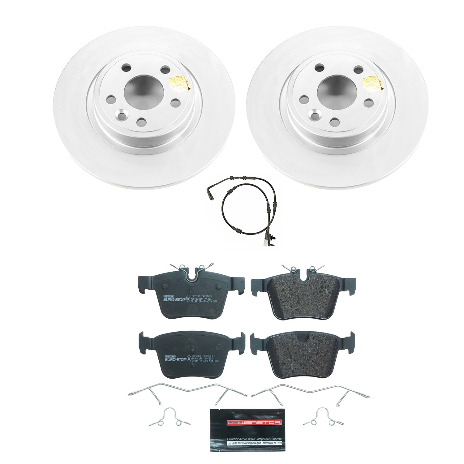 Power Stop - ESK8109 - Rear - Disc Brake Pad and Rotor Kit