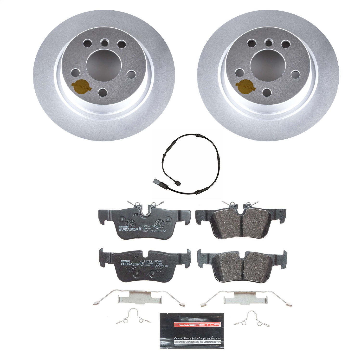 Power Stop - ESK8111 - Rear - Disc Brake Pad and Rotor Kit