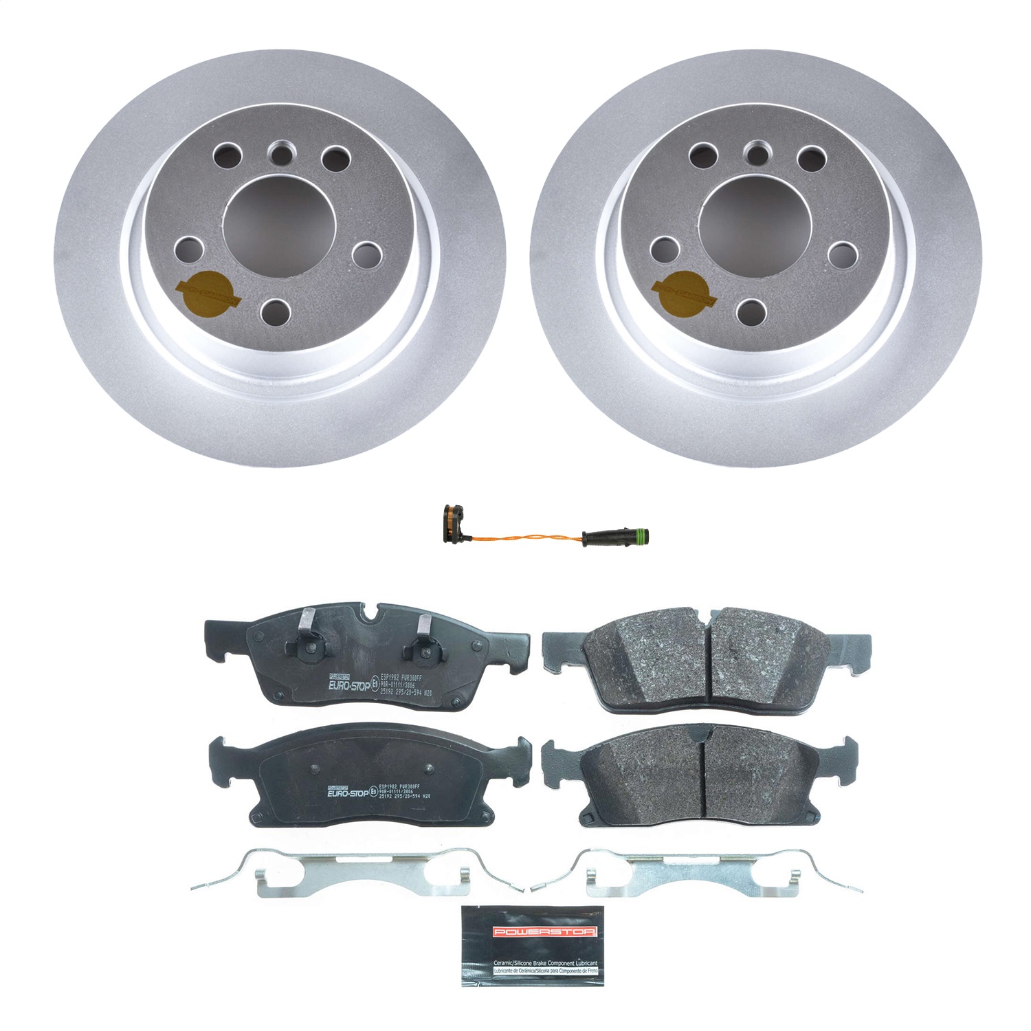 Power Stop - ESK8114 - Front - Disc Brake Pad and Rotor Kit
