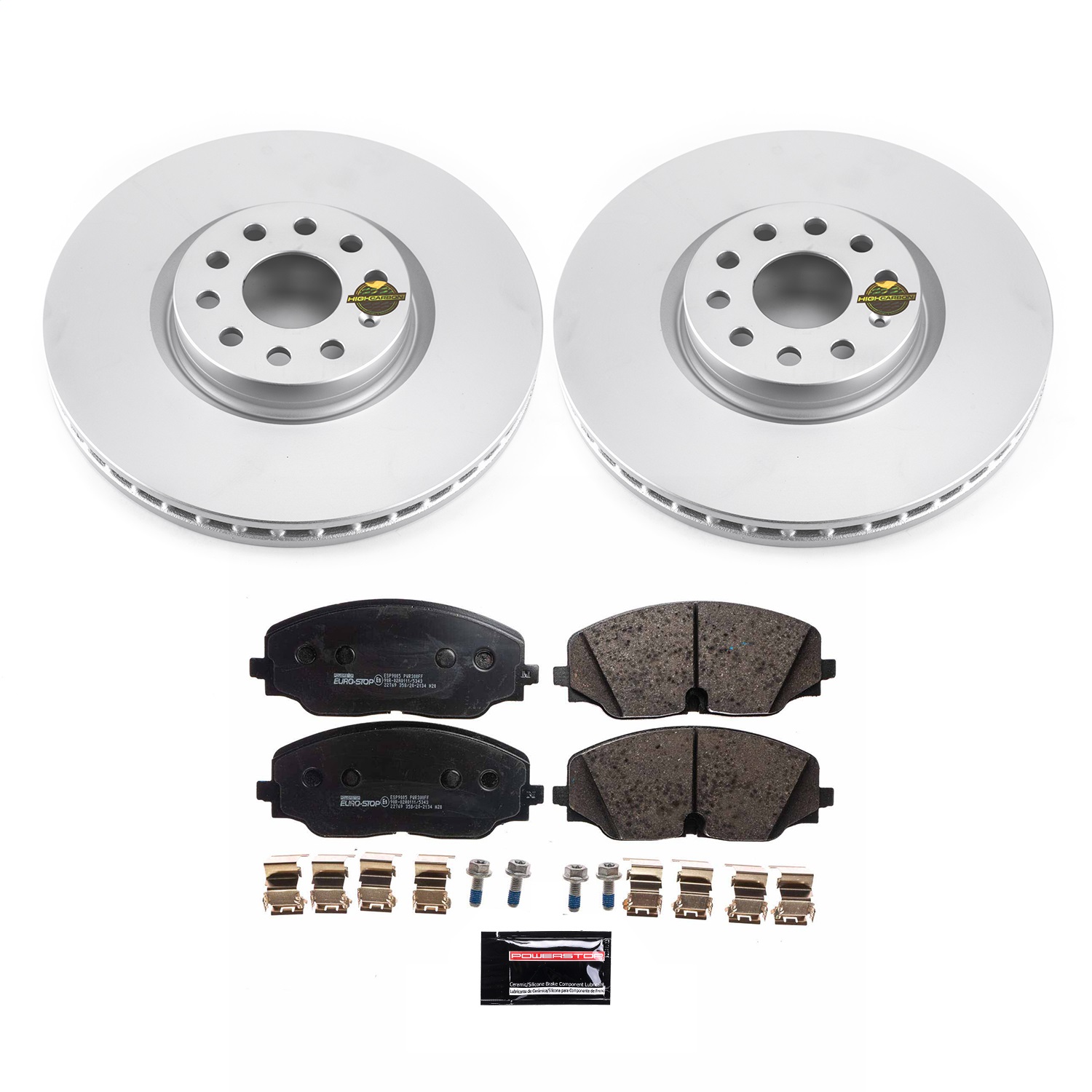 Power Stop - ESK8117 - Front - Disc Brake Pad and Rotor Kit