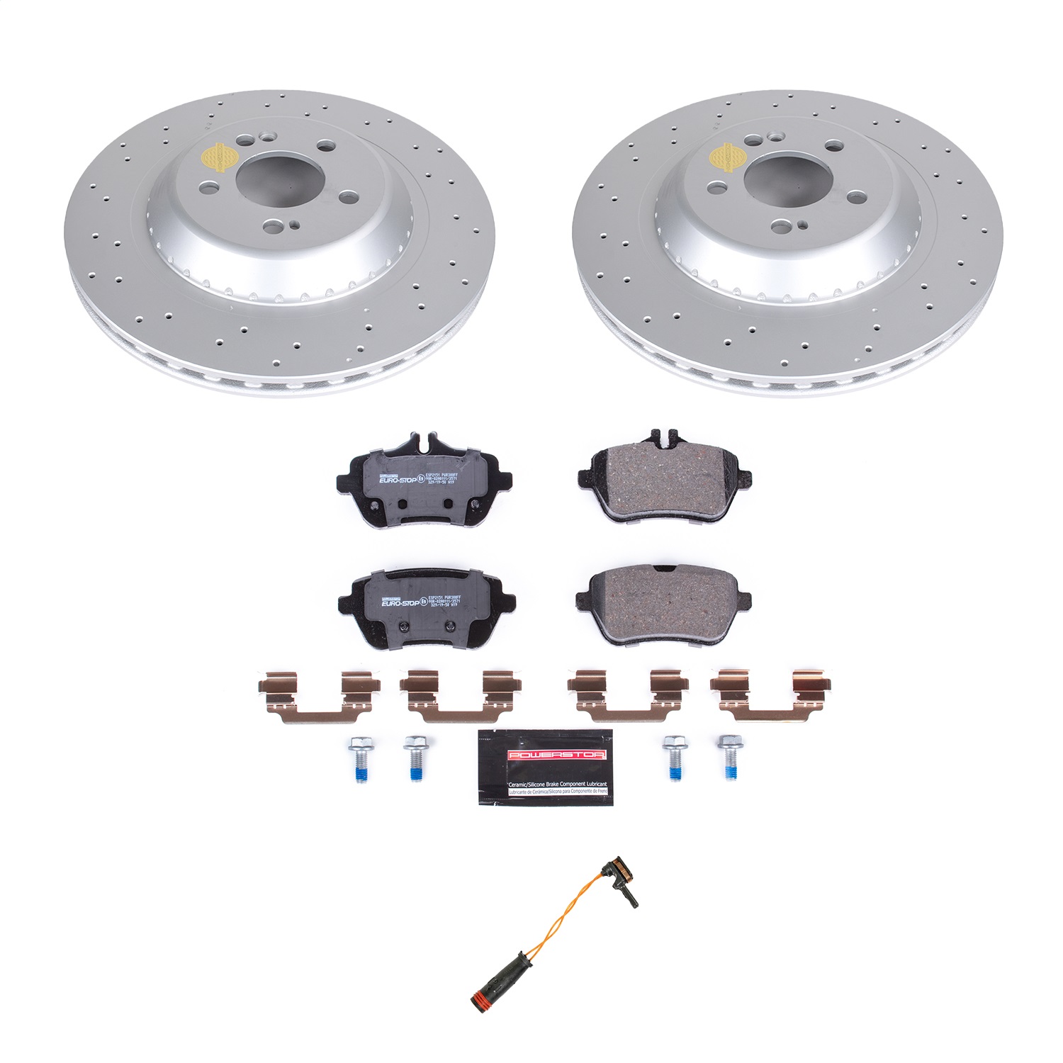Power Stop - ESK8194 - Rear - Disc Brake Pad and Rotor Kit