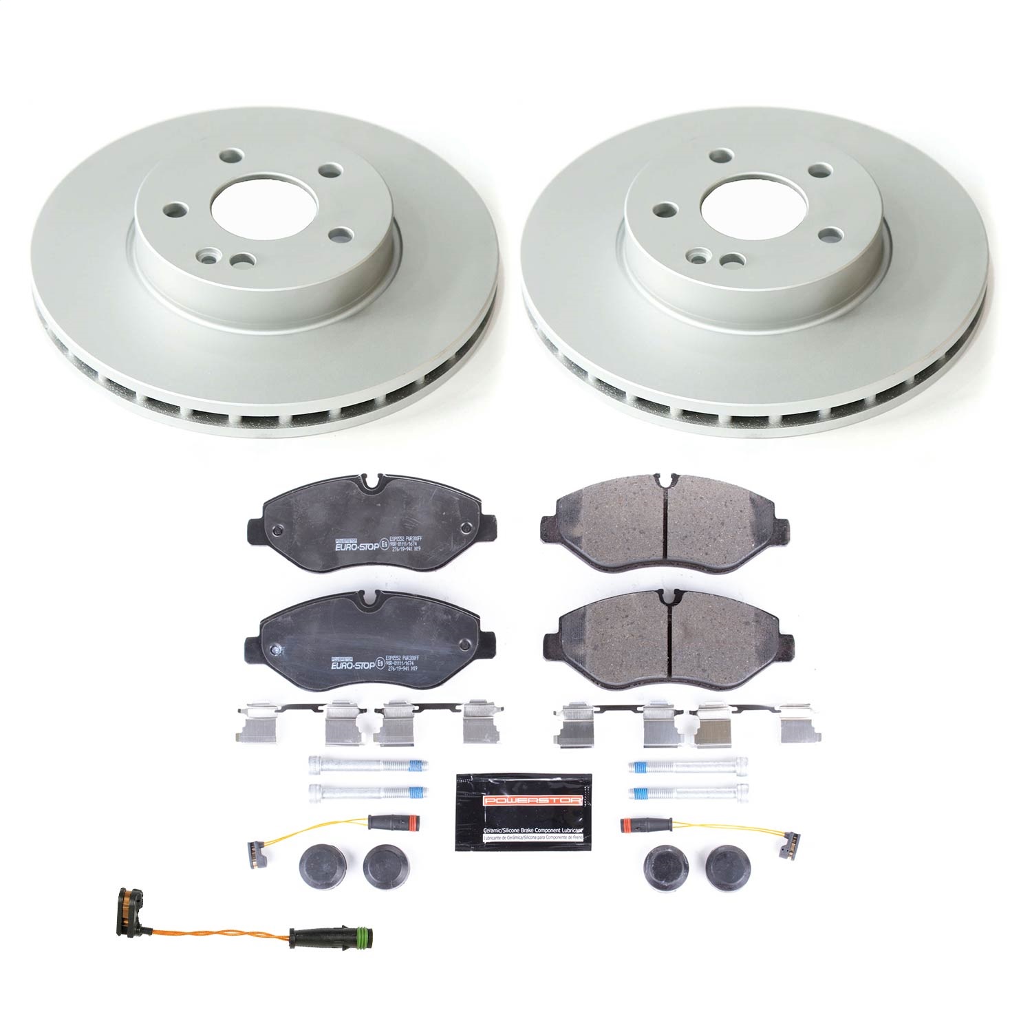 Power Stop - ESK8219 - Front - Disc Brake Pad and Rotor Kit