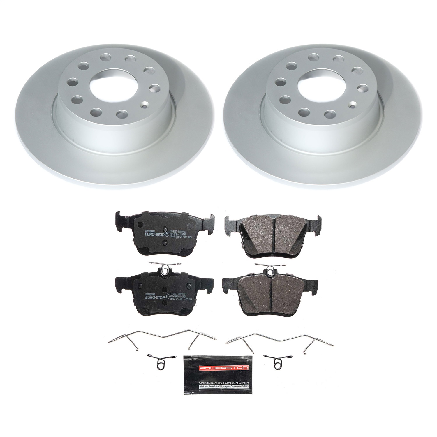 Power Stop - ESK8337 - Rear - Disc Brake Pad and Rotor Kit