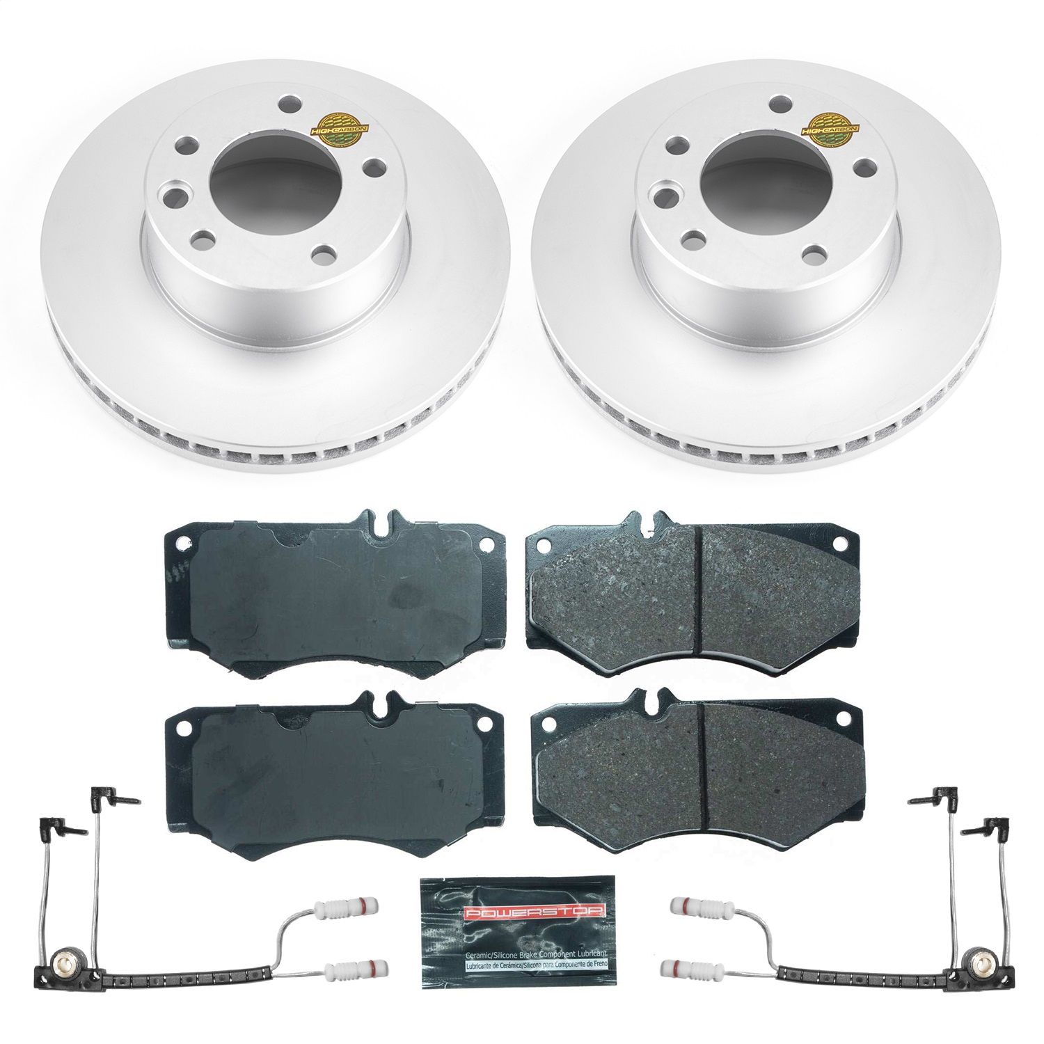 Power Stop - ESK8423 - Front - Disc Brake Pad and Rotor Kit