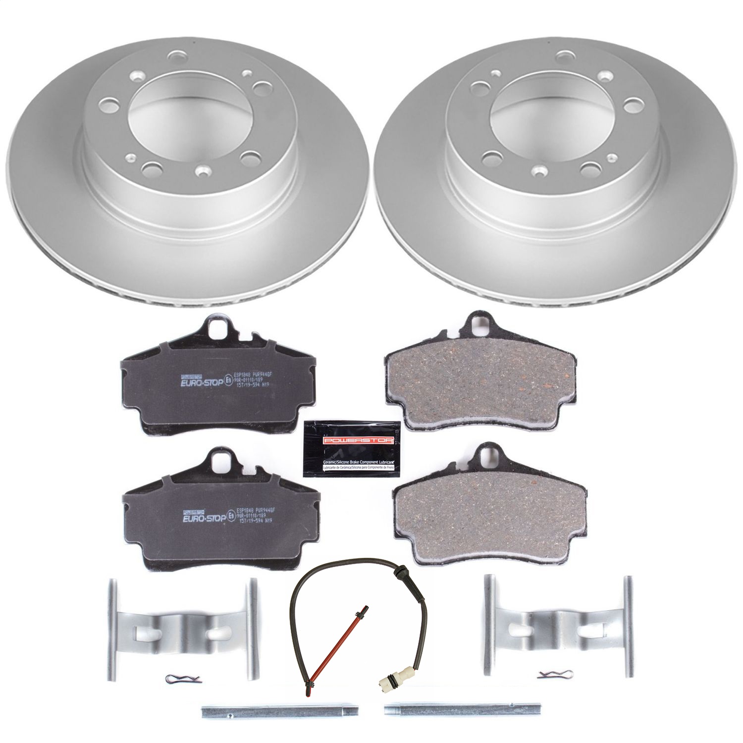 Power Stop - ESK857 - Rear - Disc Brake Pad and Rotor Kit
