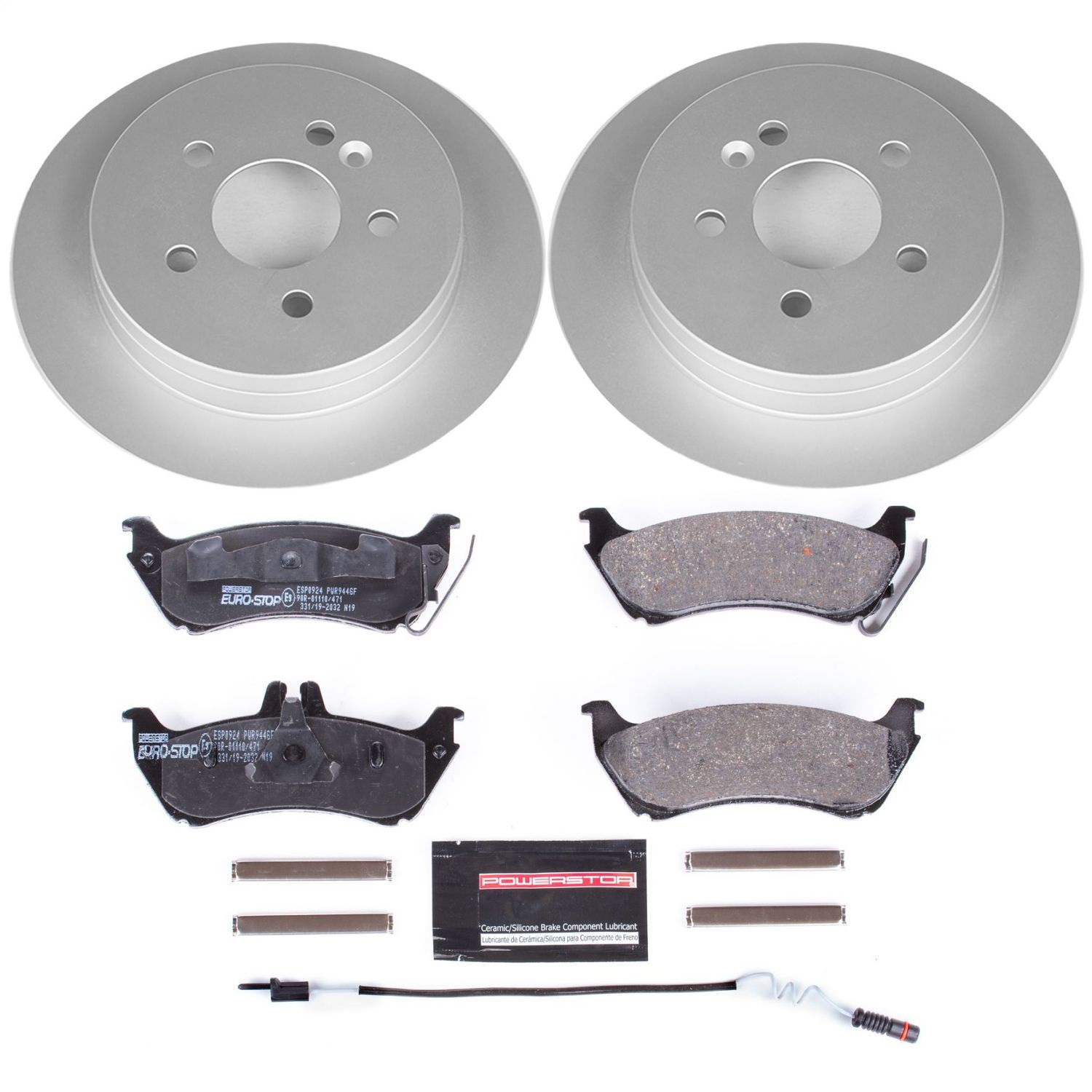 Power Stop - ESK866 - Rear - Disc Brake Pad and Rotor Kit