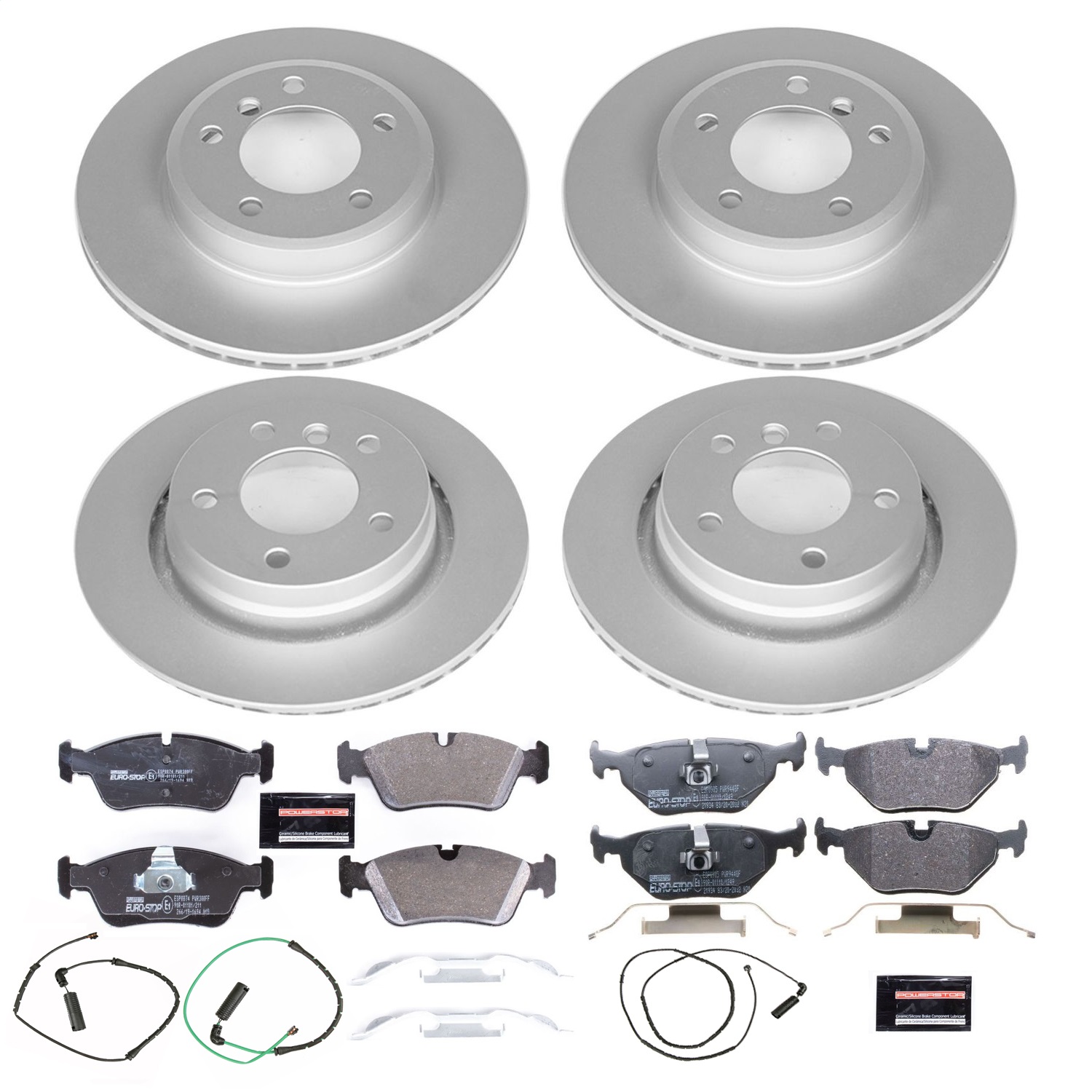 Power Stop - ESK871 - Front and Rear - Disc Brake Pad and Rotor Kit