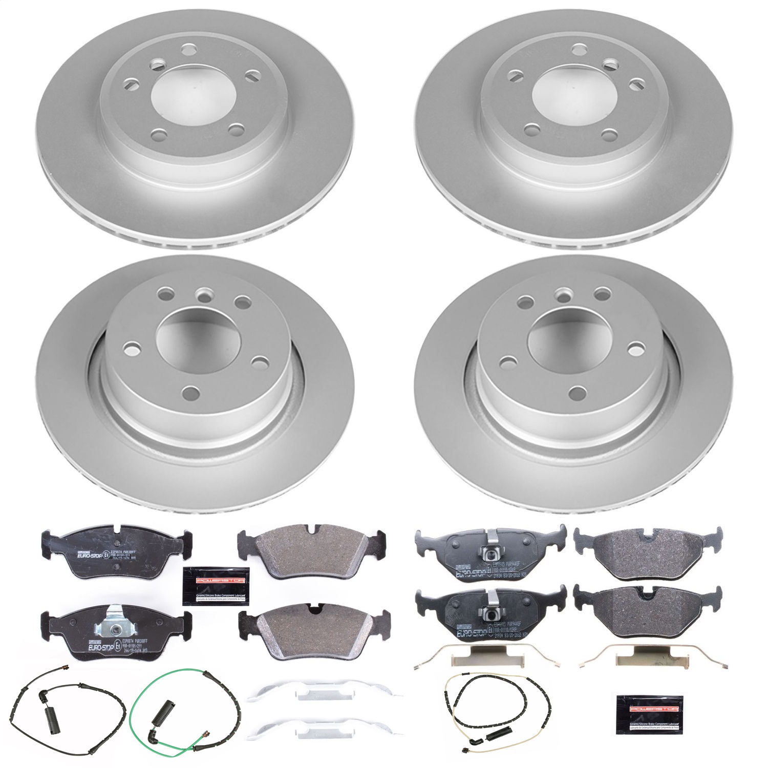 Power Stop - ESK873 - Front and Rear - Disc Brake Pad and Rotor Kit
