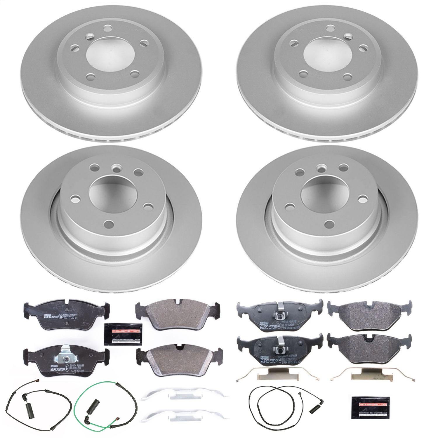 Power Stop - ESK874 - Front and Rear - Disc Brake Pad and Rotor Kit