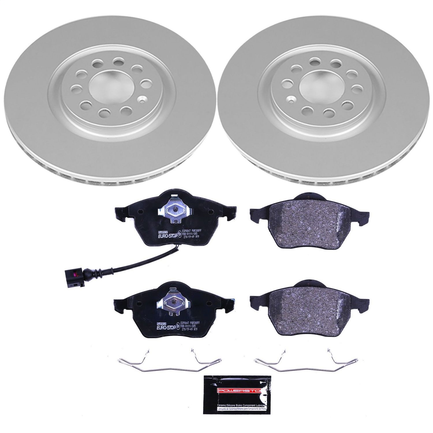Power Stop - ESK914 - Front - Disc Brake Pad and Rotor Kit