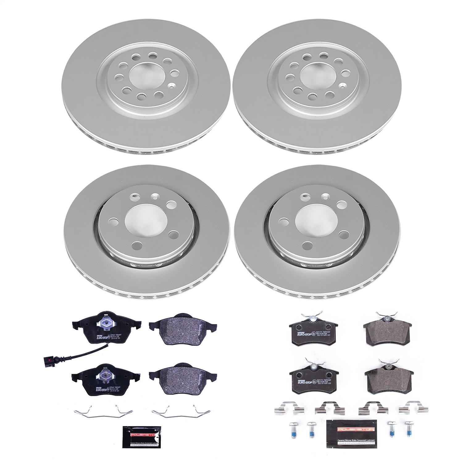 Power Stop - ESK916 - Front and Rear - Disc Brake Pad and Rotor Kit