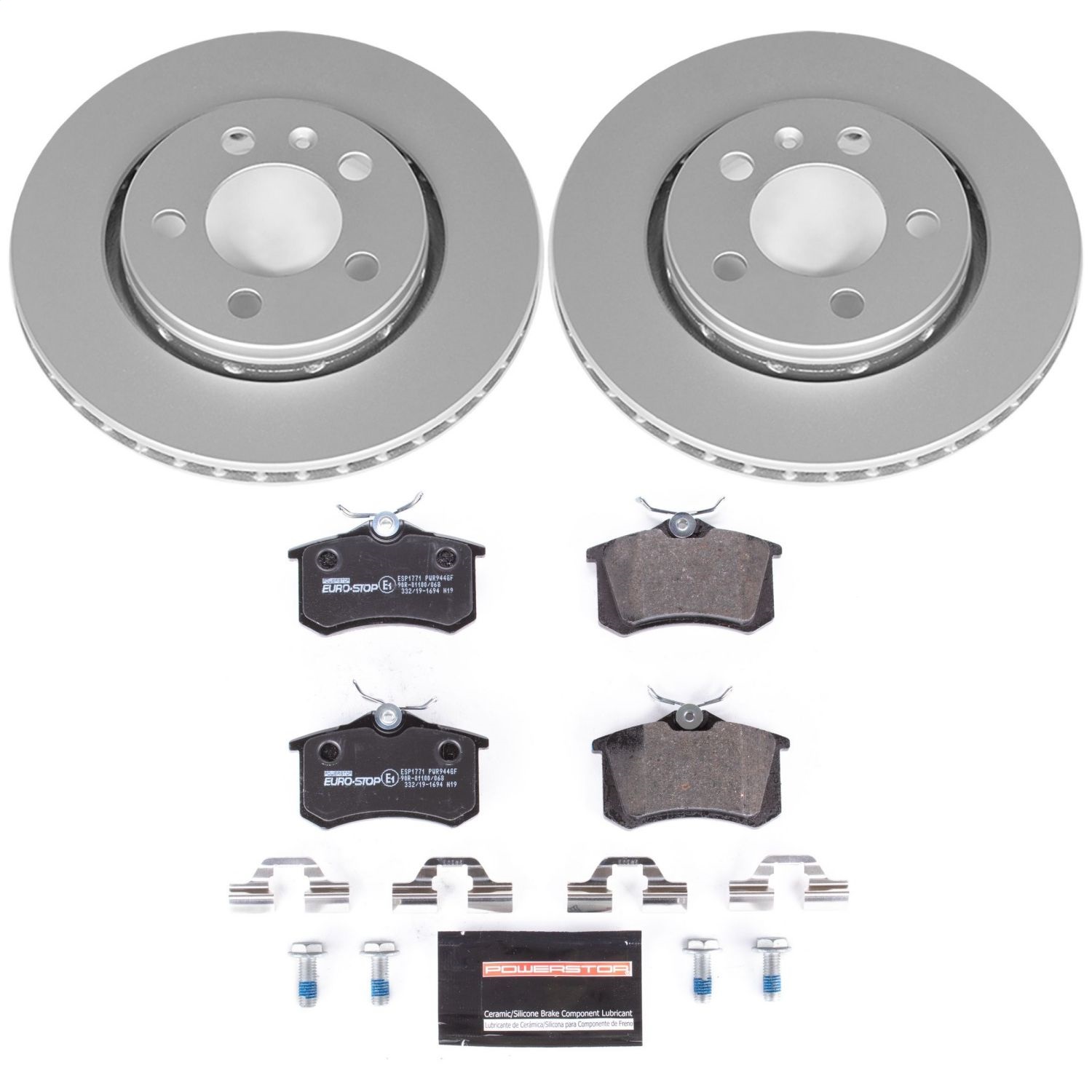 Power Stop - ESK920 - Rear - Disc Brake Pad and Rotor Kit