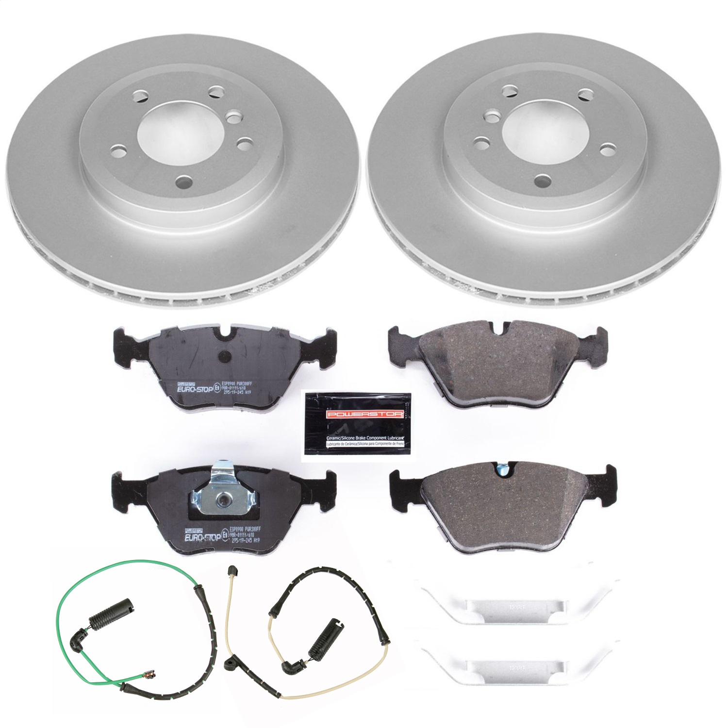 Power Stop - ESK928 - Front - Disc Brake Pad and Rotor Kit